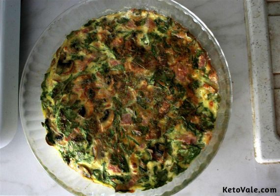 Keto Ham and Cheese Quiche with Mushroom | KetoVale