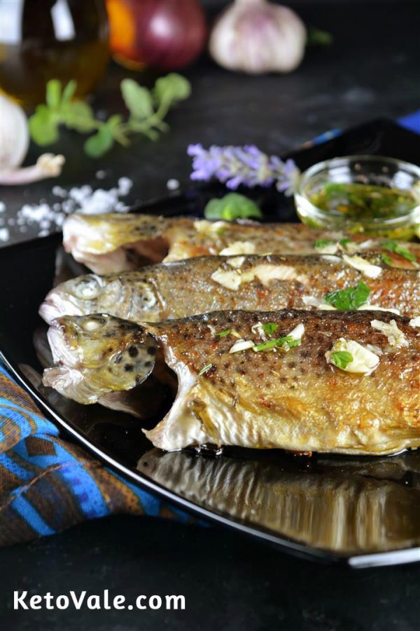 Keto Grilled Trout With Olive Oil and Herbs Recipe