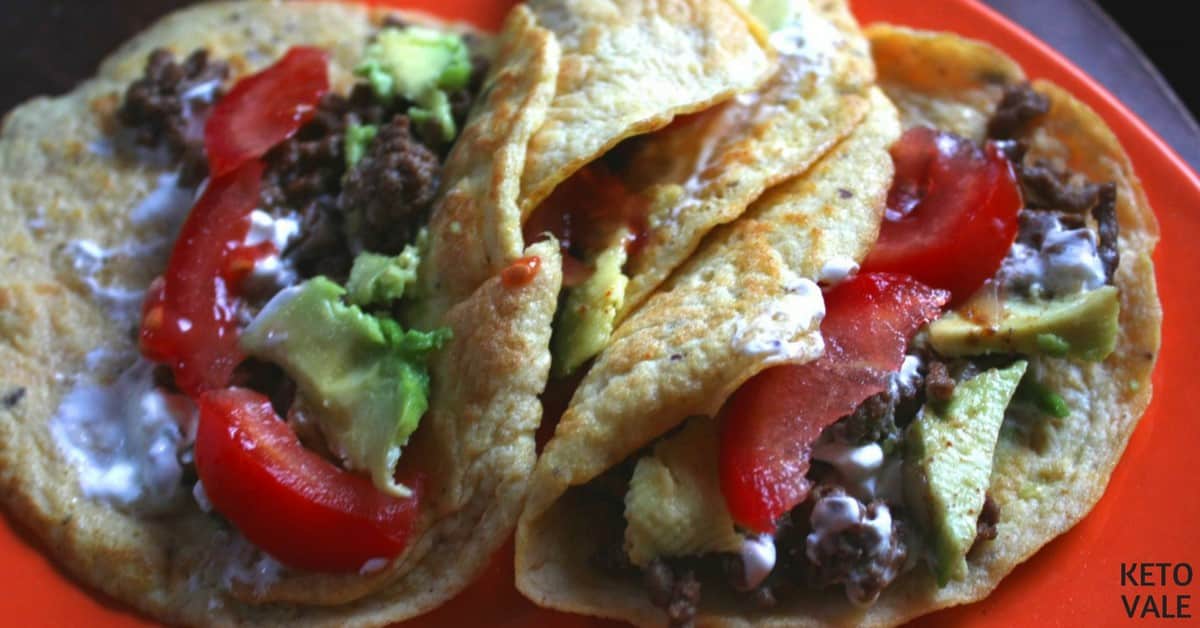 Keto Tortillas With Ground Beef Filling Low Carb Recipe Keto Vale   Low Carb Tortillas 