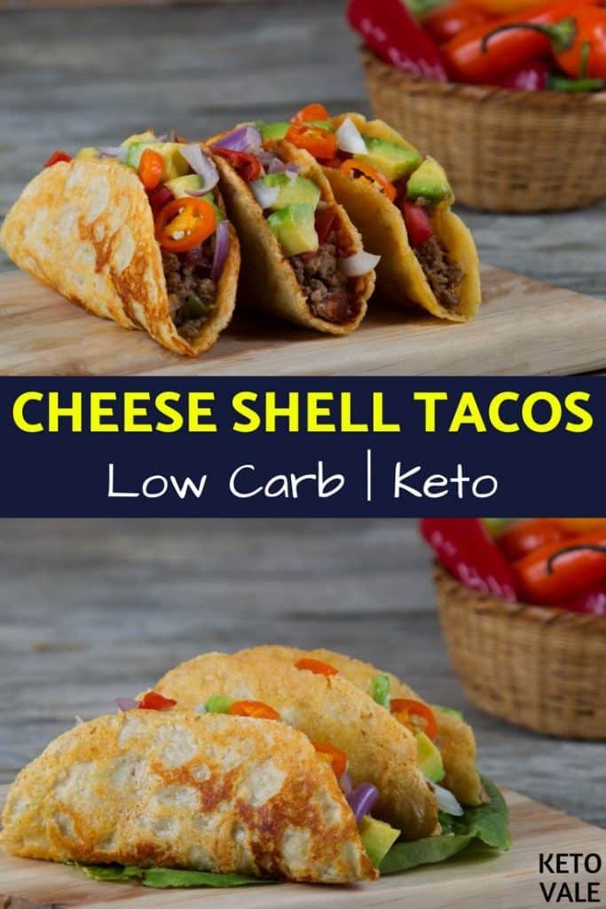 Keto Cheese Shell Tacos with Ground Beef Low Carb Recipe Keto Vale