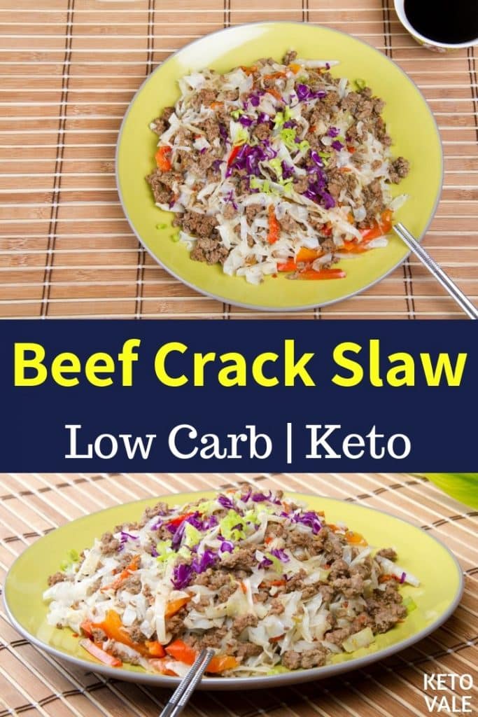 Keto Beef Crack Slaw Low Carb Recipe - Easy and Tasty | KetoVale