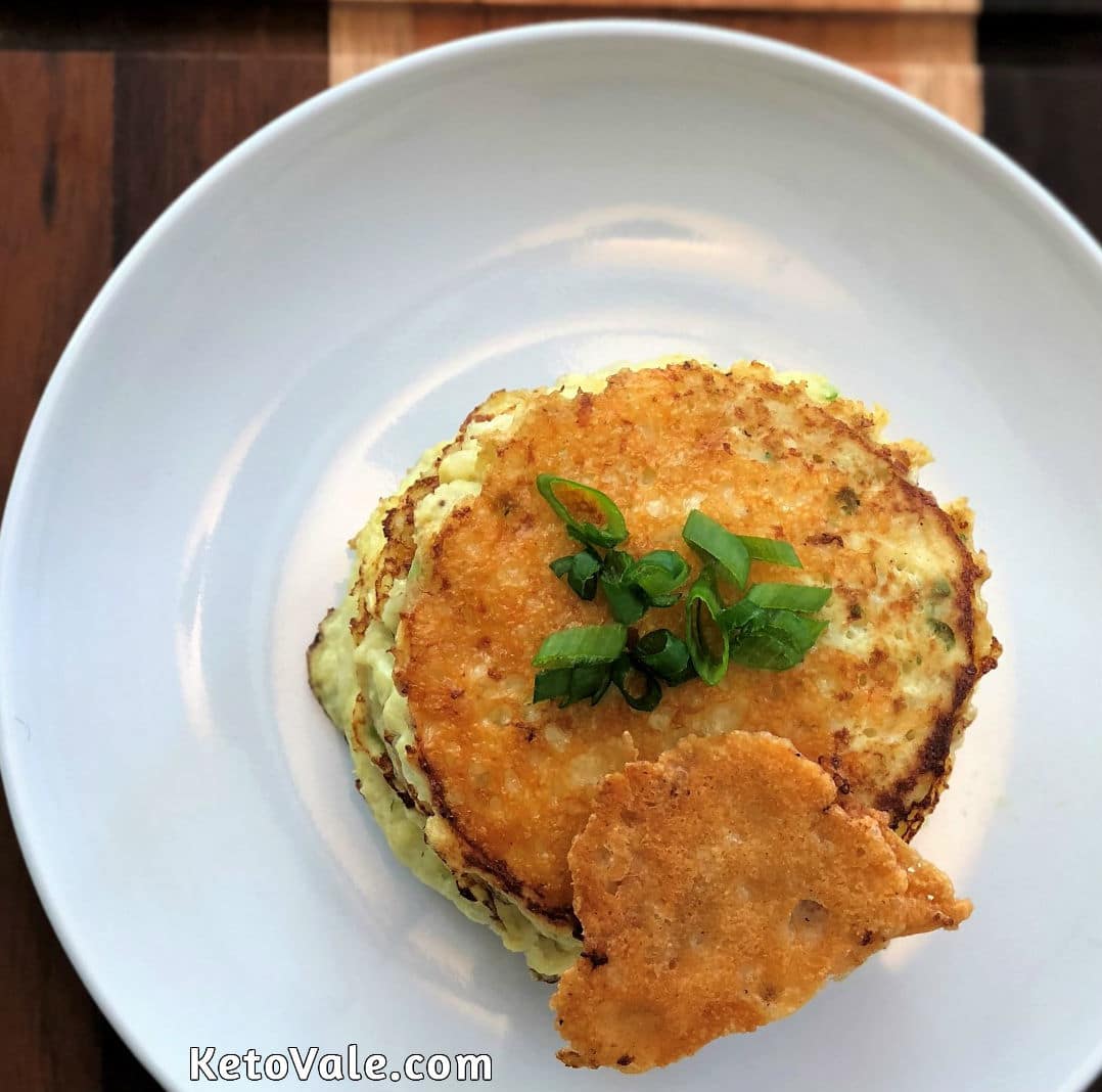 Cauliflower Parmesan Cheese Patties Low Carb Recipe