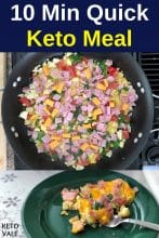 10 Minute Keto Meal Low Carb Recipe - Quick and Easy | KetoVale