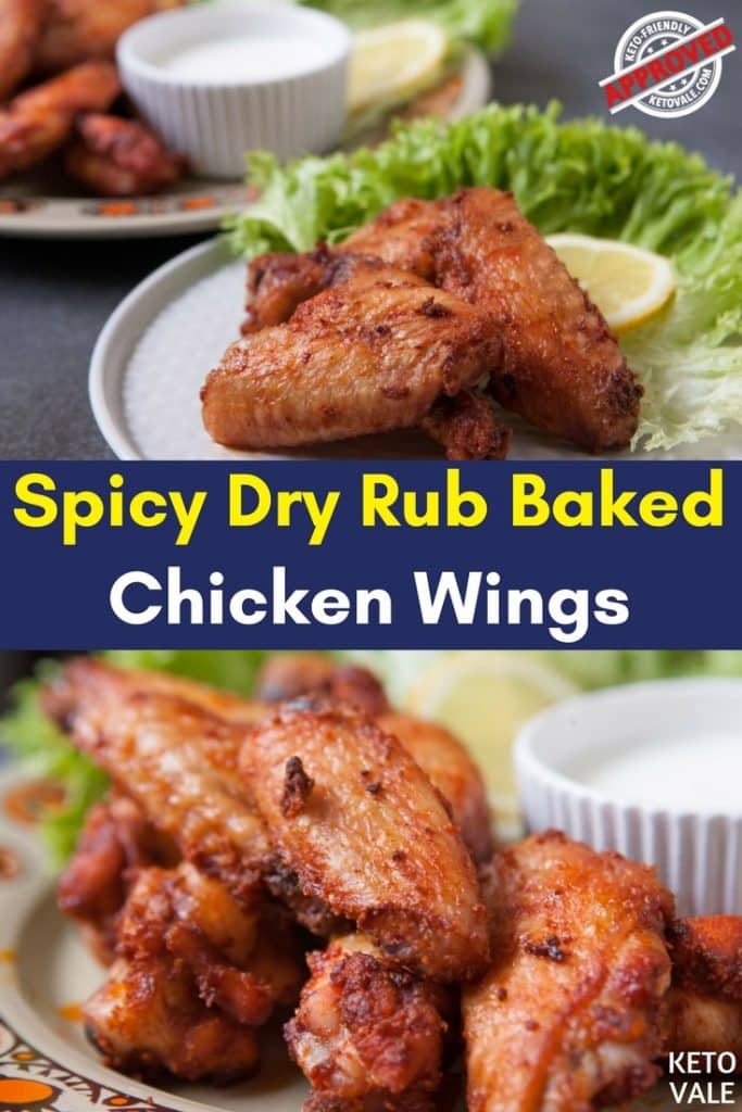 Keto Spicy Dry Rub Baked Chicken Wings Low Carb Recipe | Keto Vale