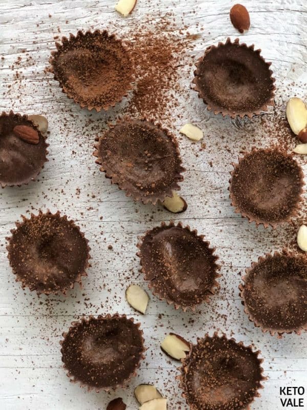 Keto Almond Butter Cocoa Fat Bombs Low Carb Recipe | Keto Vale