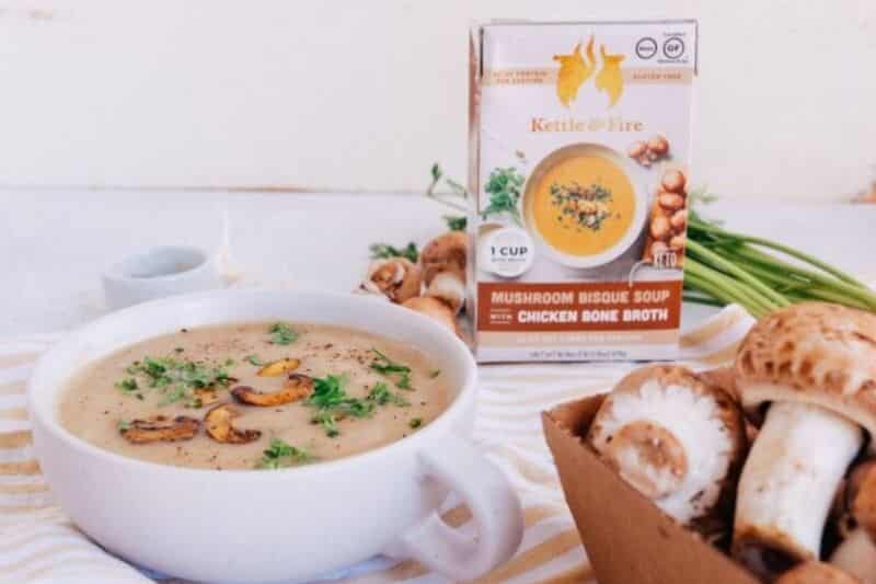 kettle fire mushroom bisque soup