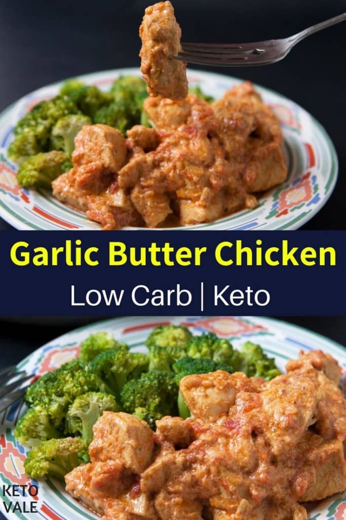 Garlic Butter Chicken Breast With Steamed Broccoli Low Carb Recipe ...