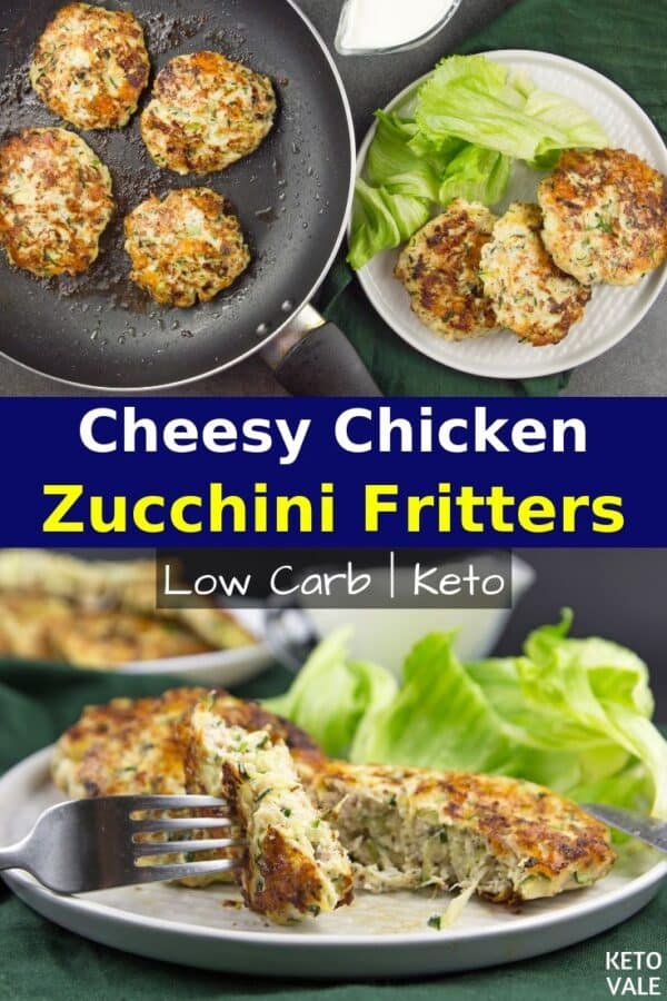 Easy Chicken Zucchini Fritters Low-carb Keto-friendly Recipe