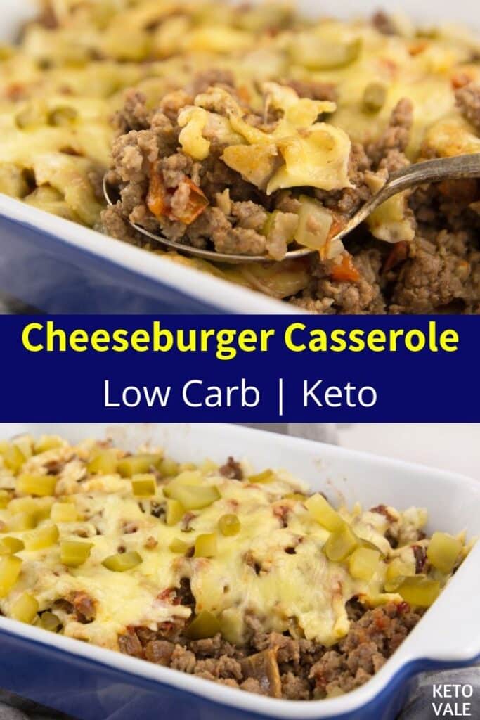 Keto Cheeseburger Casserole Low Carb Recipe (Quick & Easy) | KetoVale