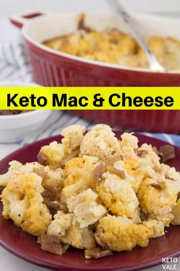 Keto Cauliflower Mac and Cheese Low Carb Recipe | KetoVale