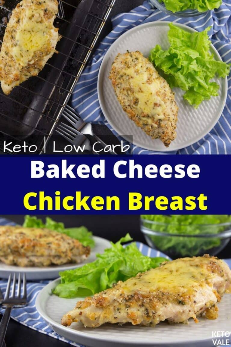 Keto Baked Cheddar Garlic Chicken Breast | KetoVale