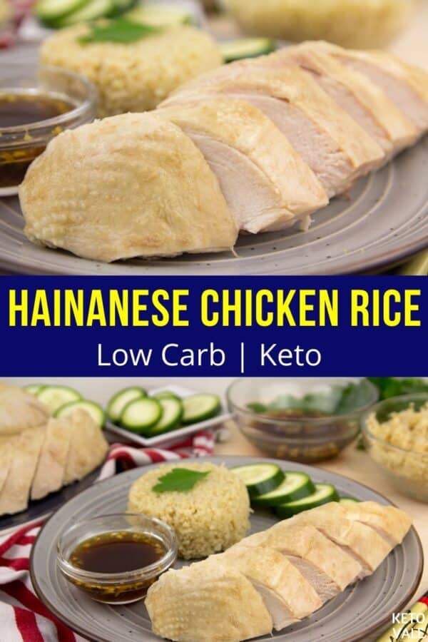 Keto Hainanese Chicken Rice with Cauliflower | KetoVale