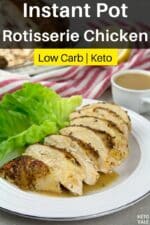 Easy Instant Pot Whole Chicken with Low Carb Gravy Keto Recipe | KetoVale