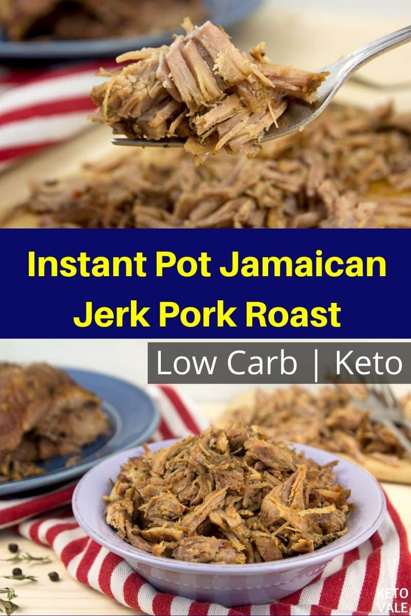 Keto Instant Pot Jamaican Jerk Pork Roast Low Carb Recipe | KetoVale