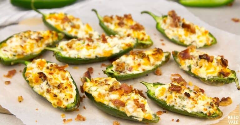 Keto Air Fryer Cream Cheese Stuffed Jalapeno Poppers Low Carb Recipe ...